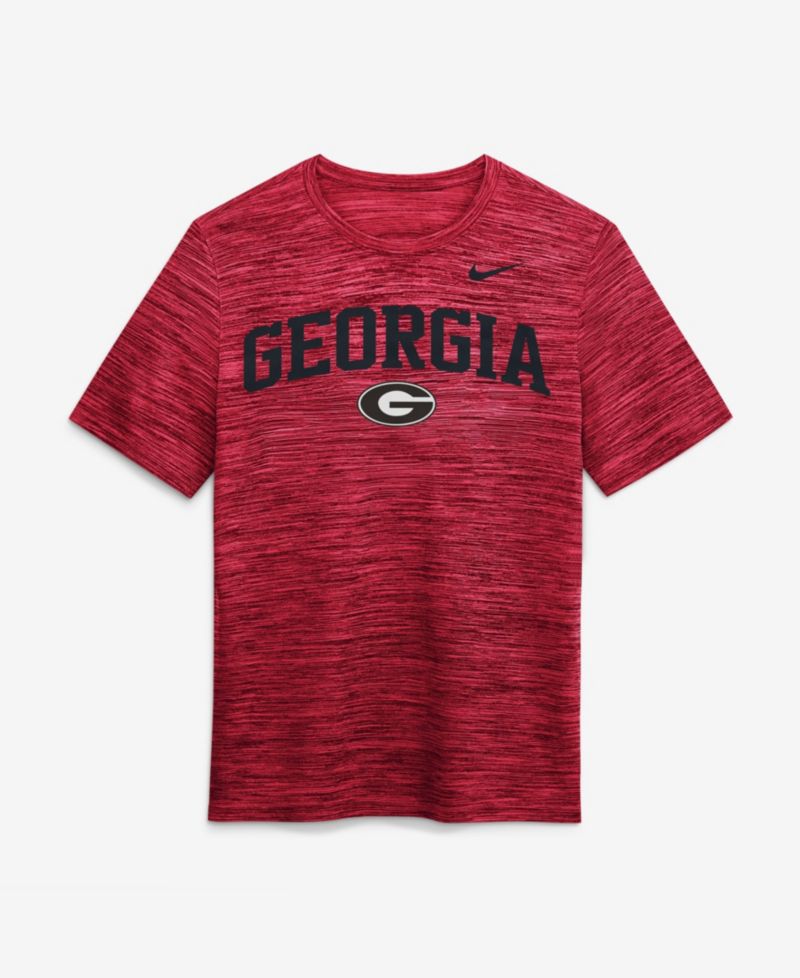 Men's Red Georgia Bulldogs Primetime Arch Logo Velocity Dri-FIT T-Shirt