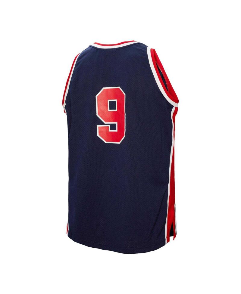 Men's Michael Jordan Navy USA Basketball 1984 Authentic Jersey