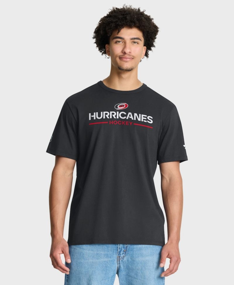 Men's Black Carolina Hurricanes Authentic Pro Primary T-Shirt