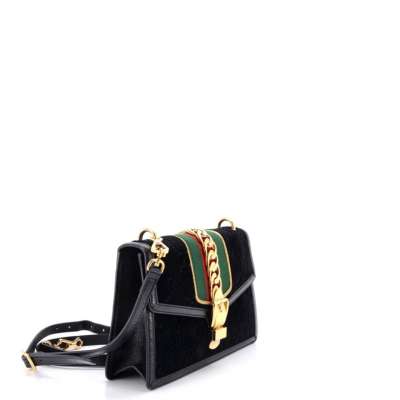 Small Sylvie Shoulder Bag GG Velvet