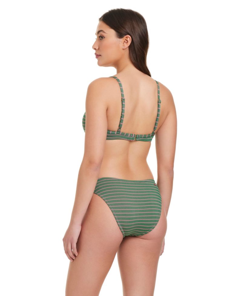 Technicolor Triangle Underwire Bra and Hipster Bottoms