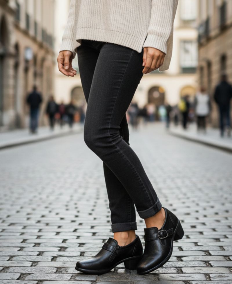 Women's Pixel Round Toe Booties