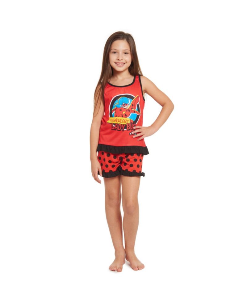 Girls Pajama Shirt and Shorts