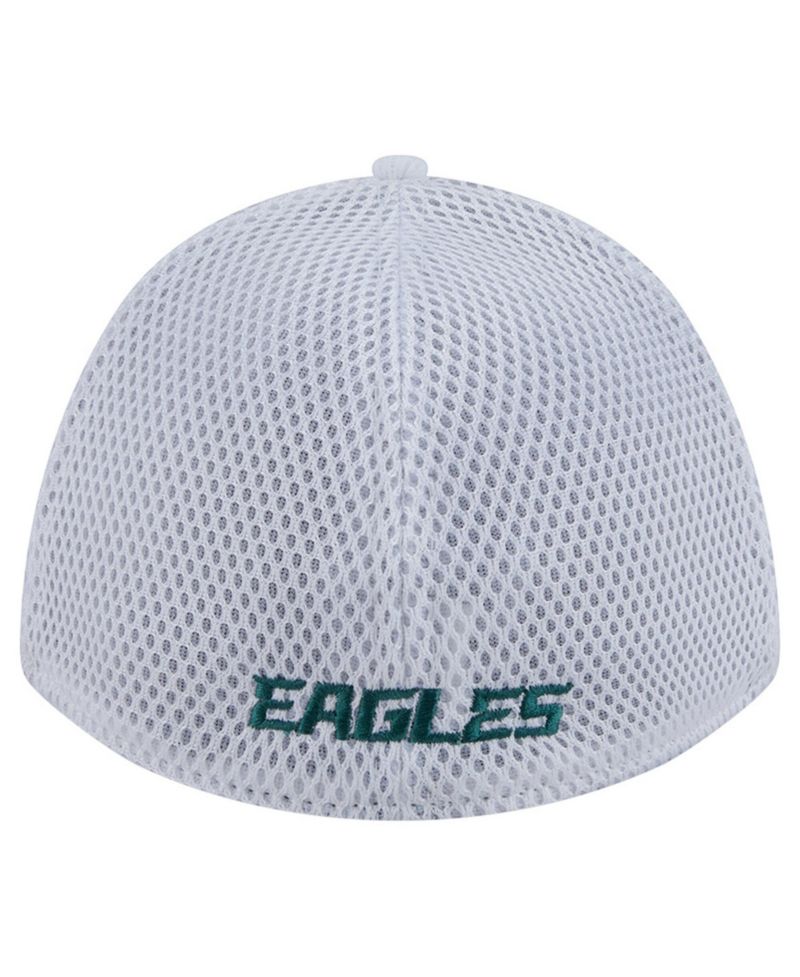 Men's White/Midnight Green Philadelphia Eagles Dash 39THIRTY Flex Hat