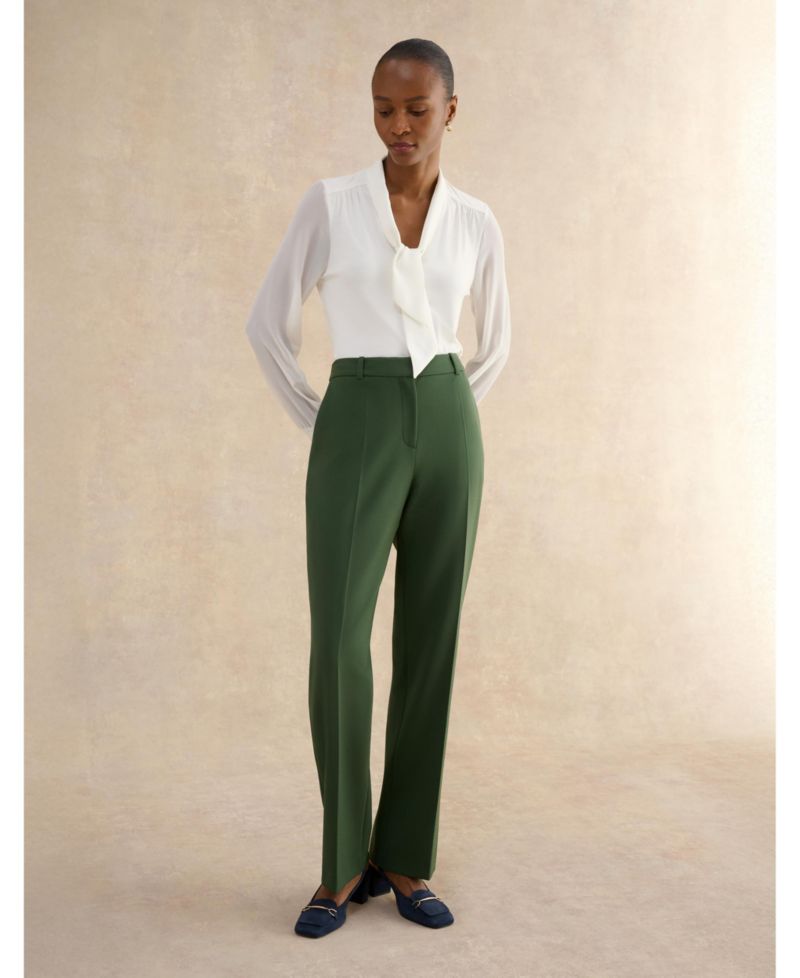Women's Bess High Waisted Straight Leg Trousers