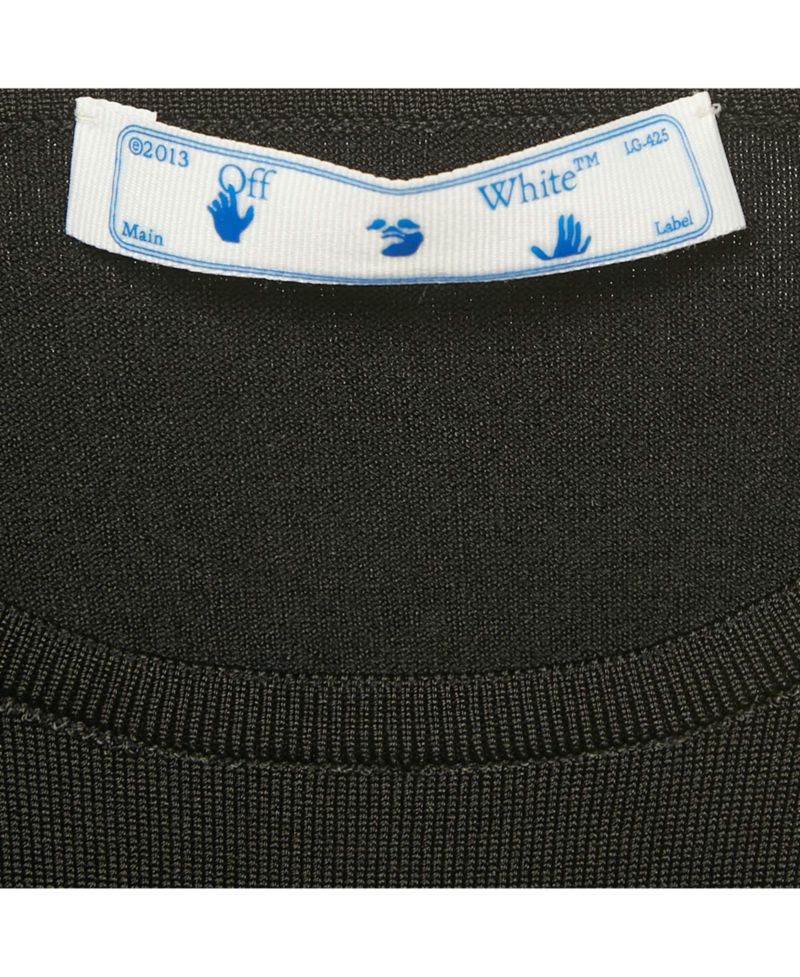 Women's Black Rib Knit Back Open Fitted Top