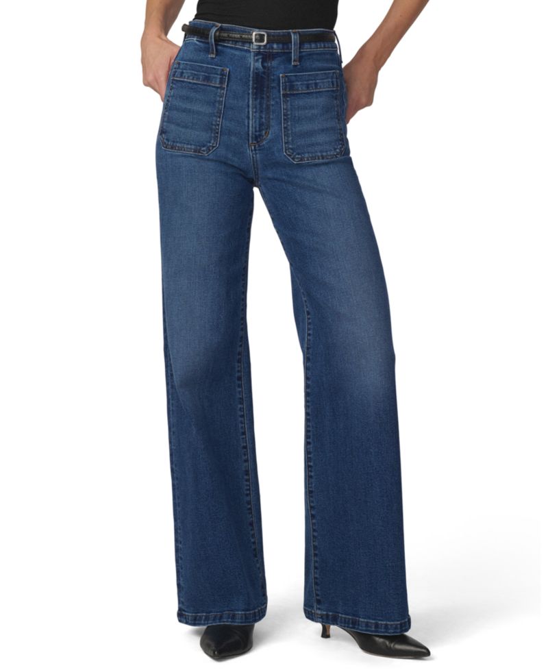 Women's The Mia Patch Pocket High-Rise Wide Jeans