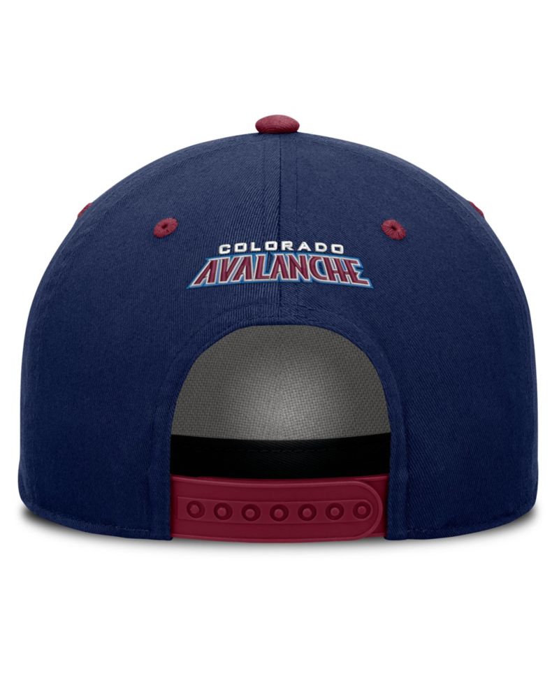 Men's Navy/Burgundy Colorado Avalanche Fundamental Power Play A-Frame Adjustable Hat