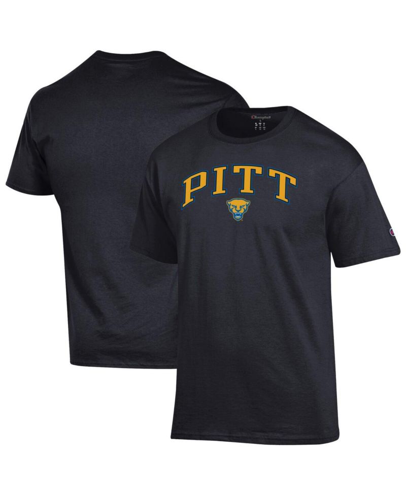 Men's Royal Pitt Panthers Arch Over Logo T-Shirt