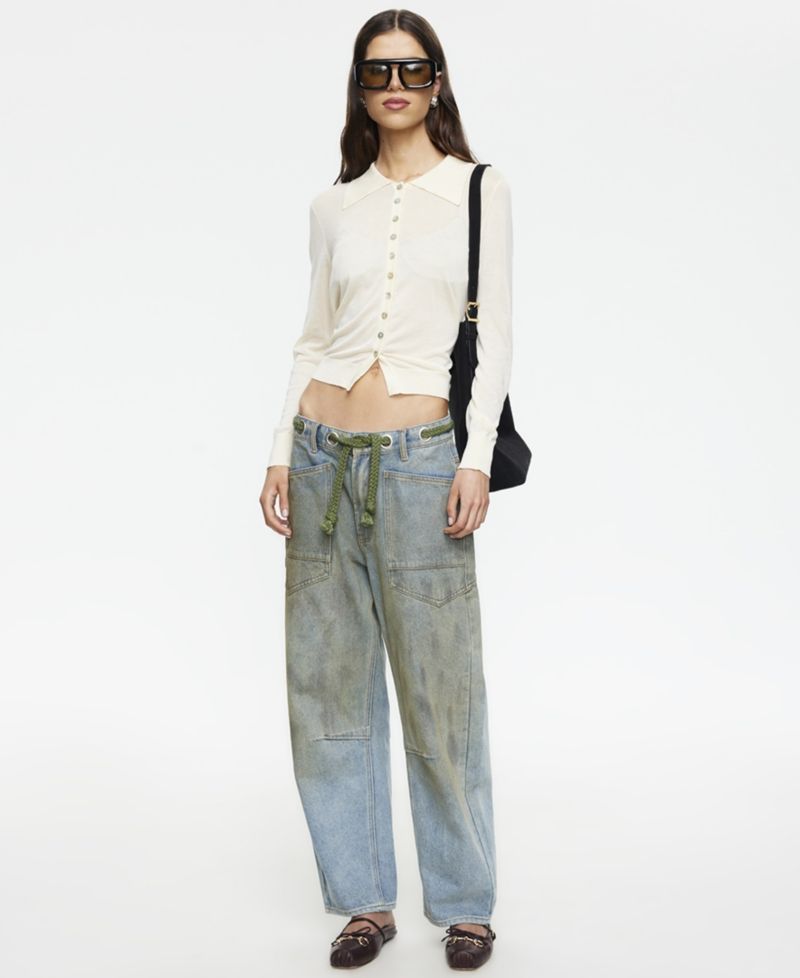 Women's Rush Hour Tie-Front Side Jeans
