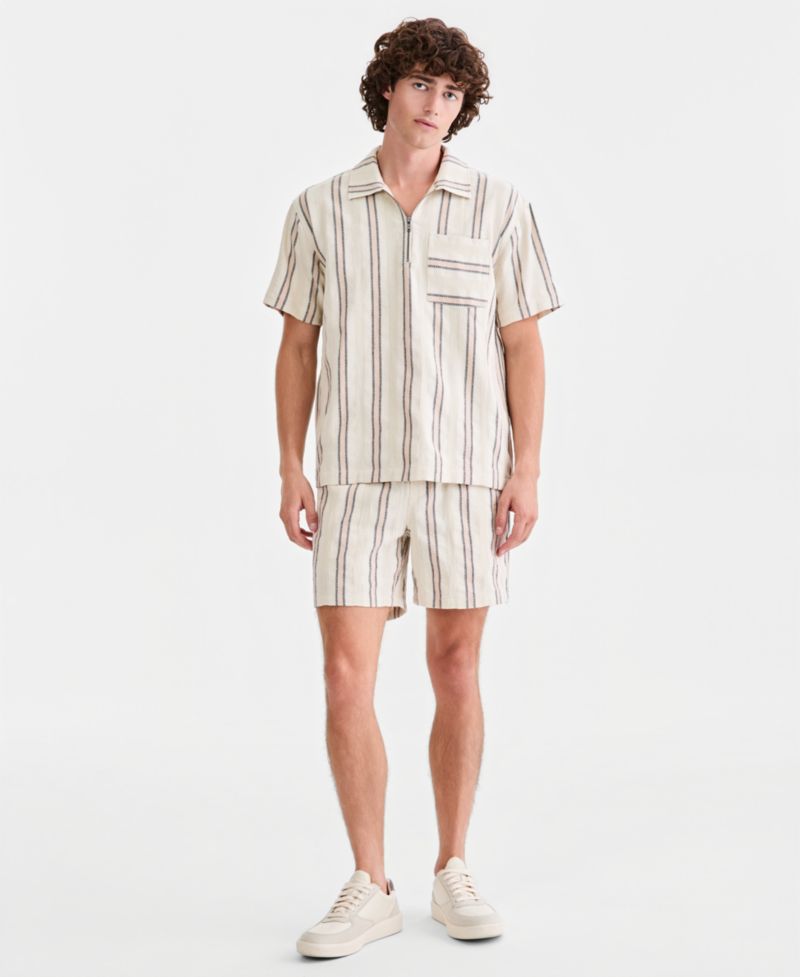 Men's Chester Cotton Striped 6" Pull-On Shorts