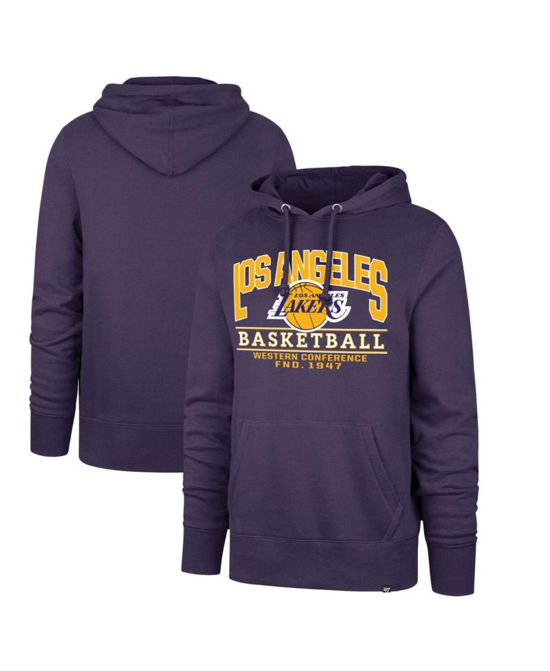 47 Brand Men's Purple Los Angeles Lakers Big & Tall Good Call Headline Pullover Hoodie