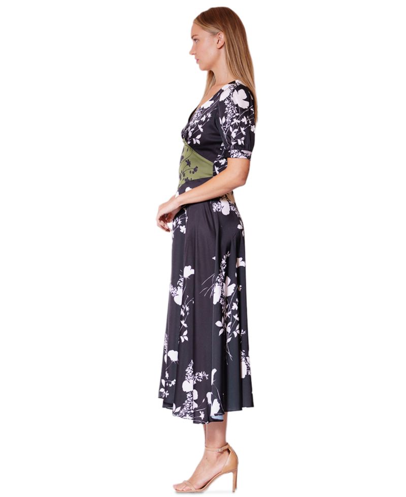 Women's Short-Sleeve Midi Dress