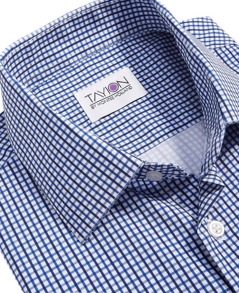 Men's Slim-Fit Check Dress Shirt
