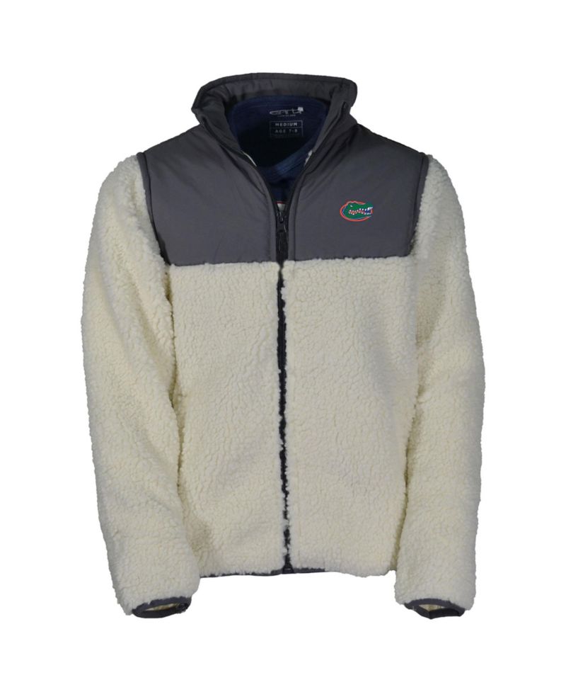 Big Boys and Girls Charcoal Florida Gators Teddy Sherpa Jacket