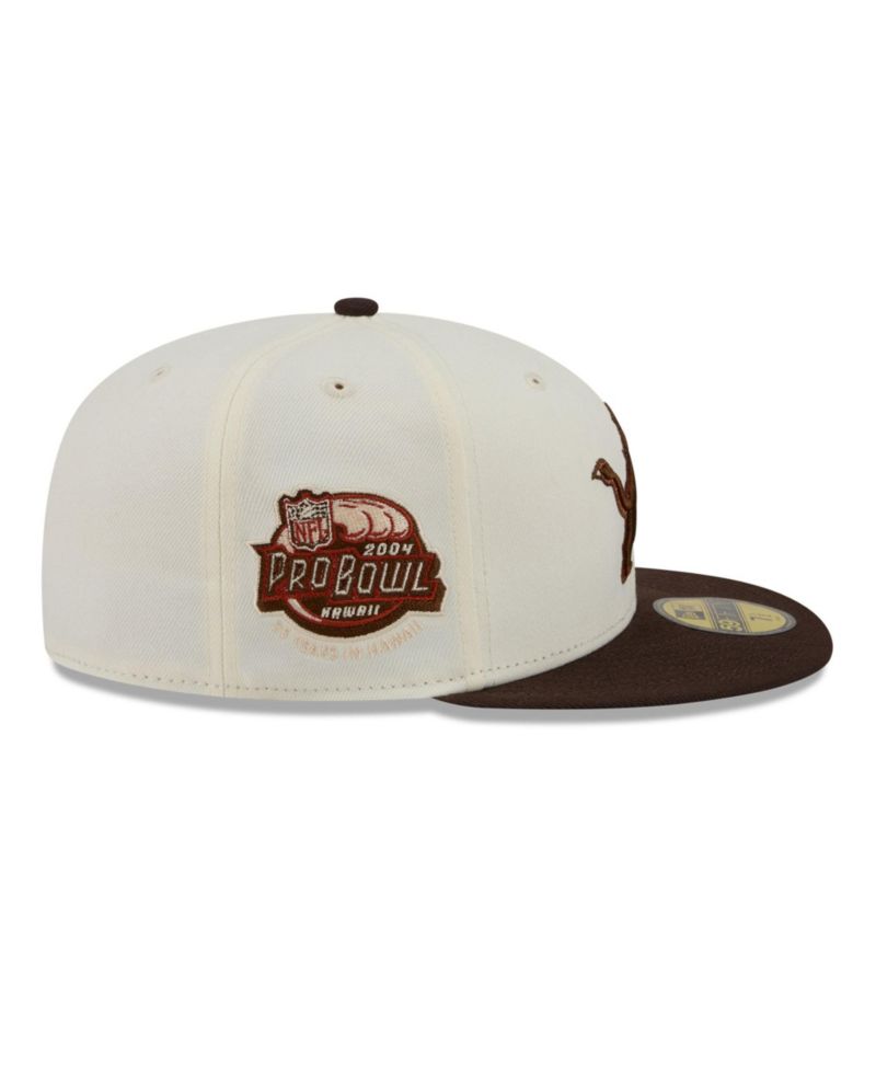 Men's Cream/Brown Detroit Lions Pumpkin Spice 59FIFTY Fitted Hat