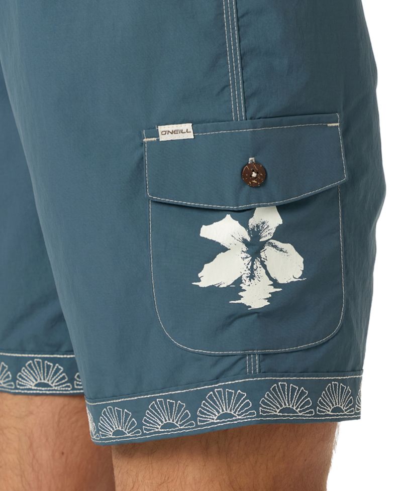 Men's Fixed Waist Board Shorts, 8" Inseam