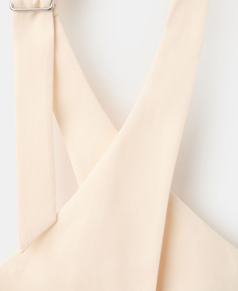 Women's Double-Breasted Linen Vest