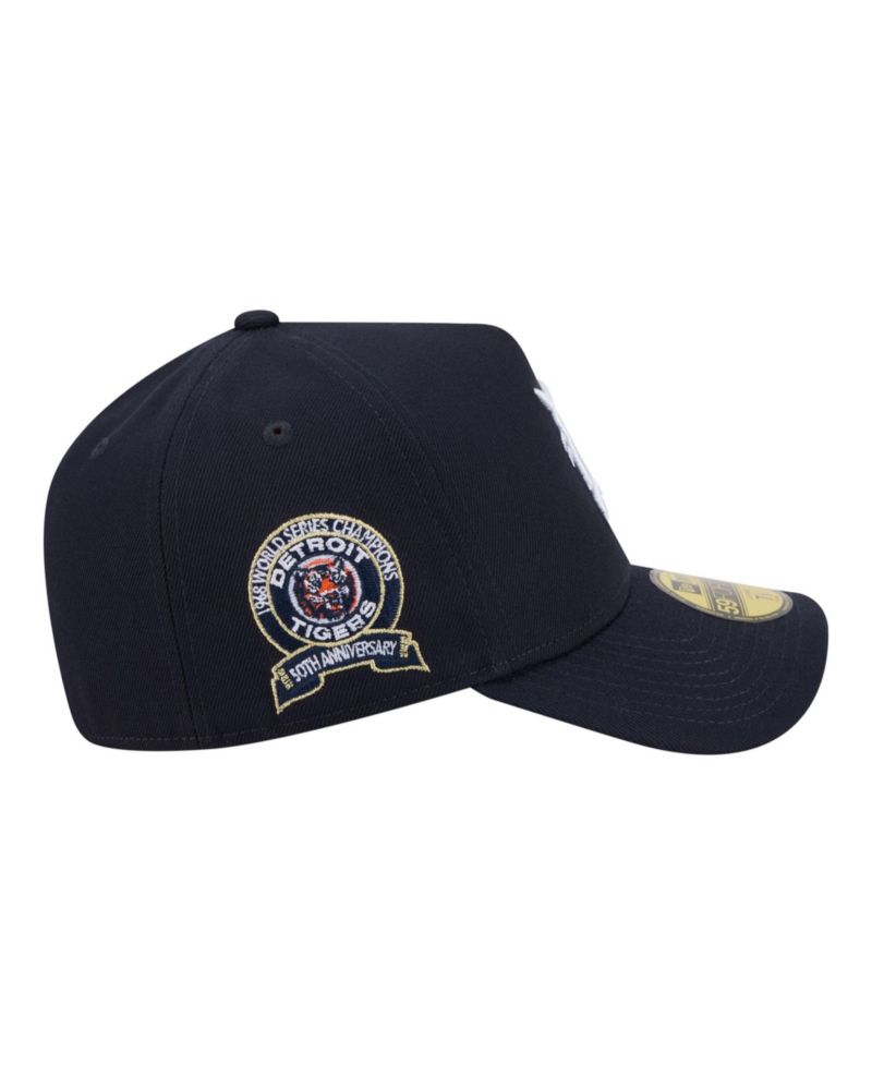 Men's Navy Detroit Tigers A-Frame 59FORTY Fitted Hat