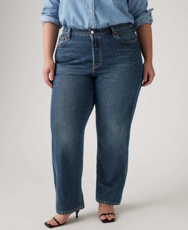 Trendy Plus Size 501 Original-Fit Straight-Leg Jeans