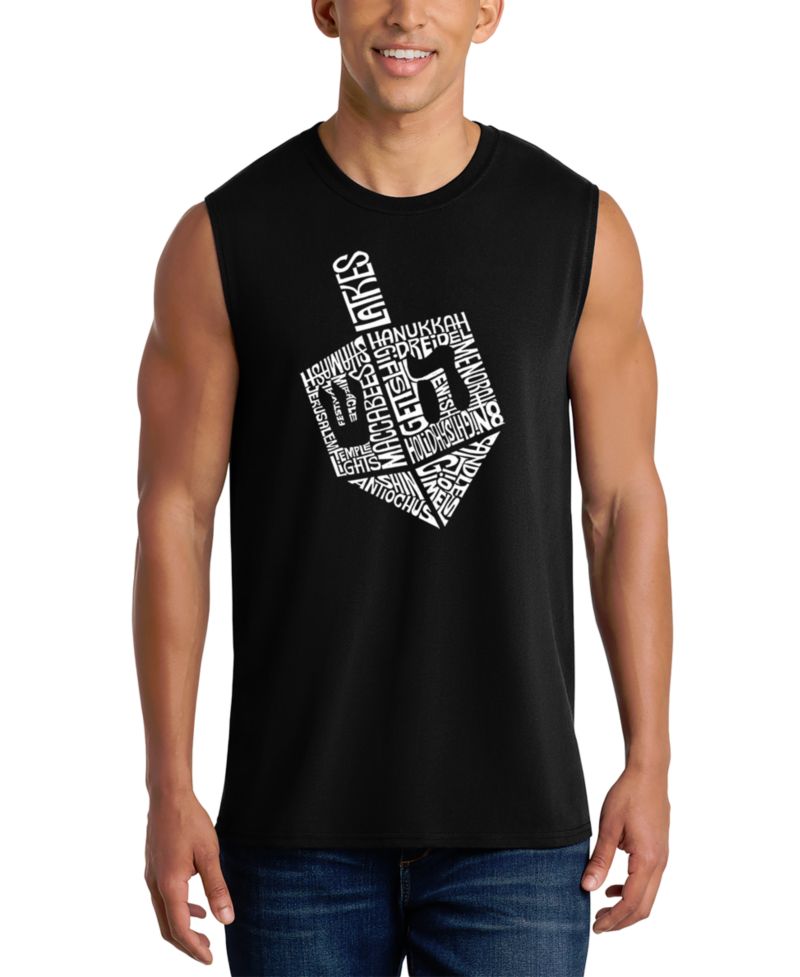 Men's Dreidel Hanukkah Graphic Tank Top
