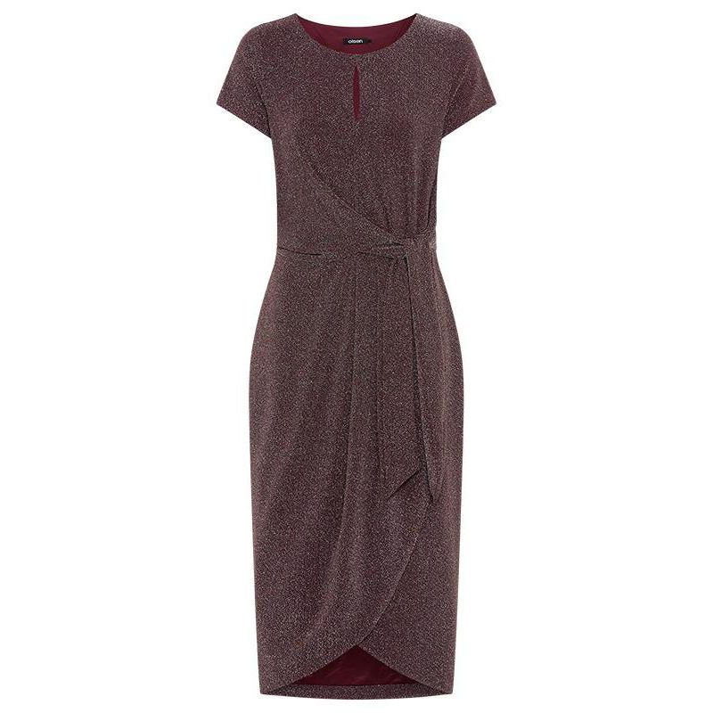 Women's Sparkle Faux Wrap Dress