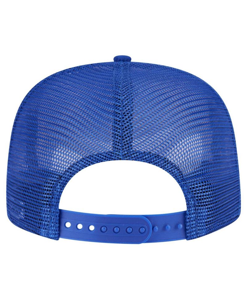 Men's Royal Golden State Warriors Seeing Diamonds A-Frame Trucker 9FIFTY Snapback Hat