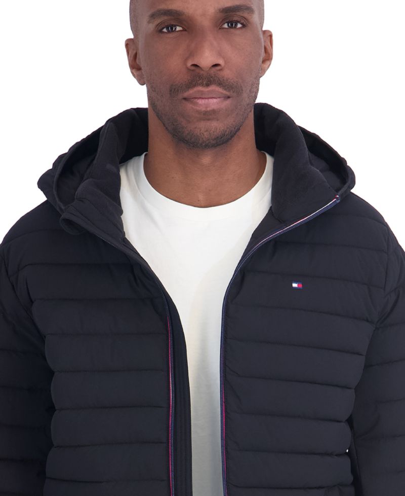 Men's Stretch Hooded Packable Jacket