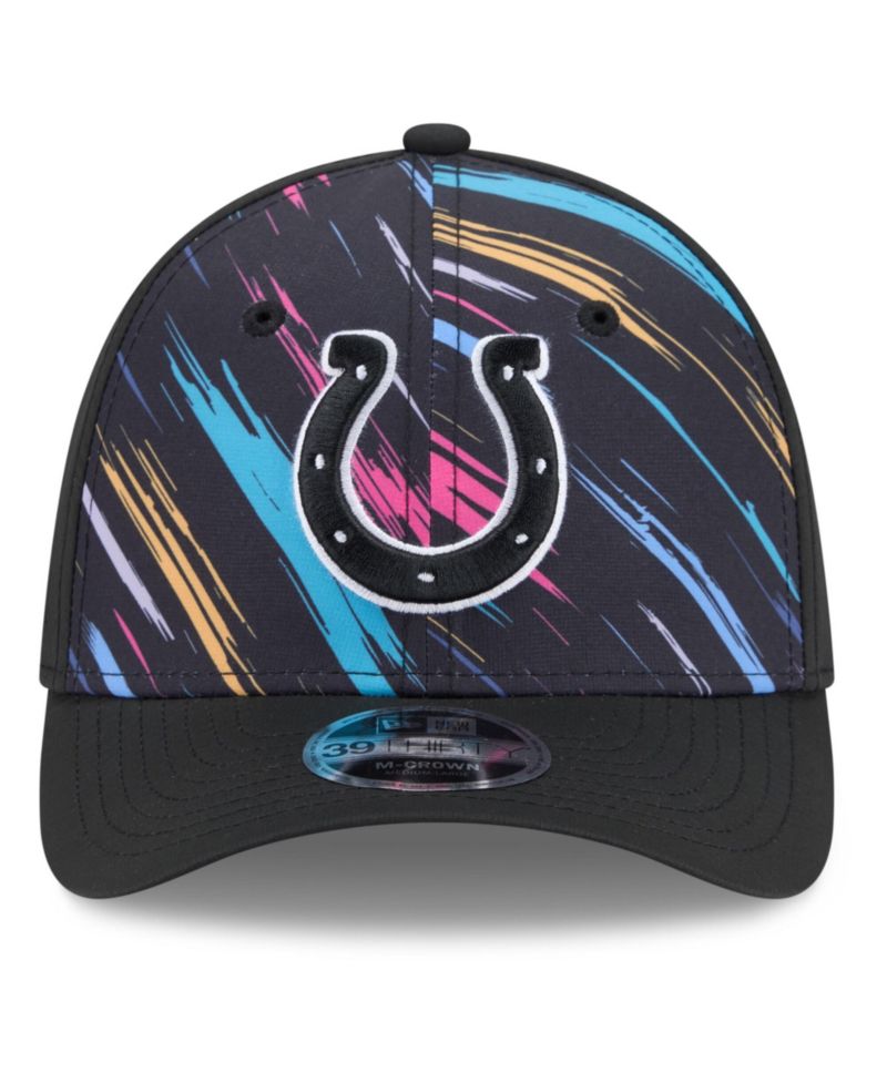 Men's Black Indianapolis Colts 2026 NFL Cruical Catch 39THIRTY M-Crown Stretch Hat