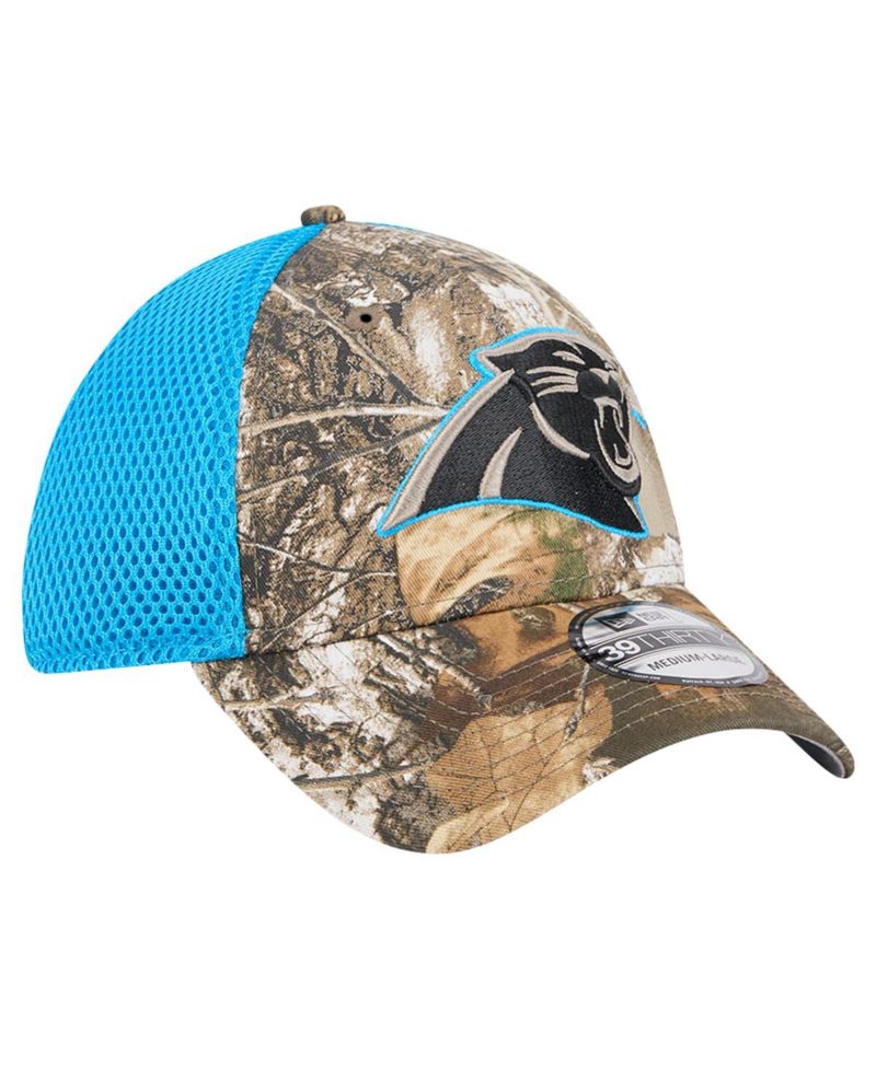 Men's Realtree Camo/Blue Carolina Panthers Active 39THIRTY Flex Hat