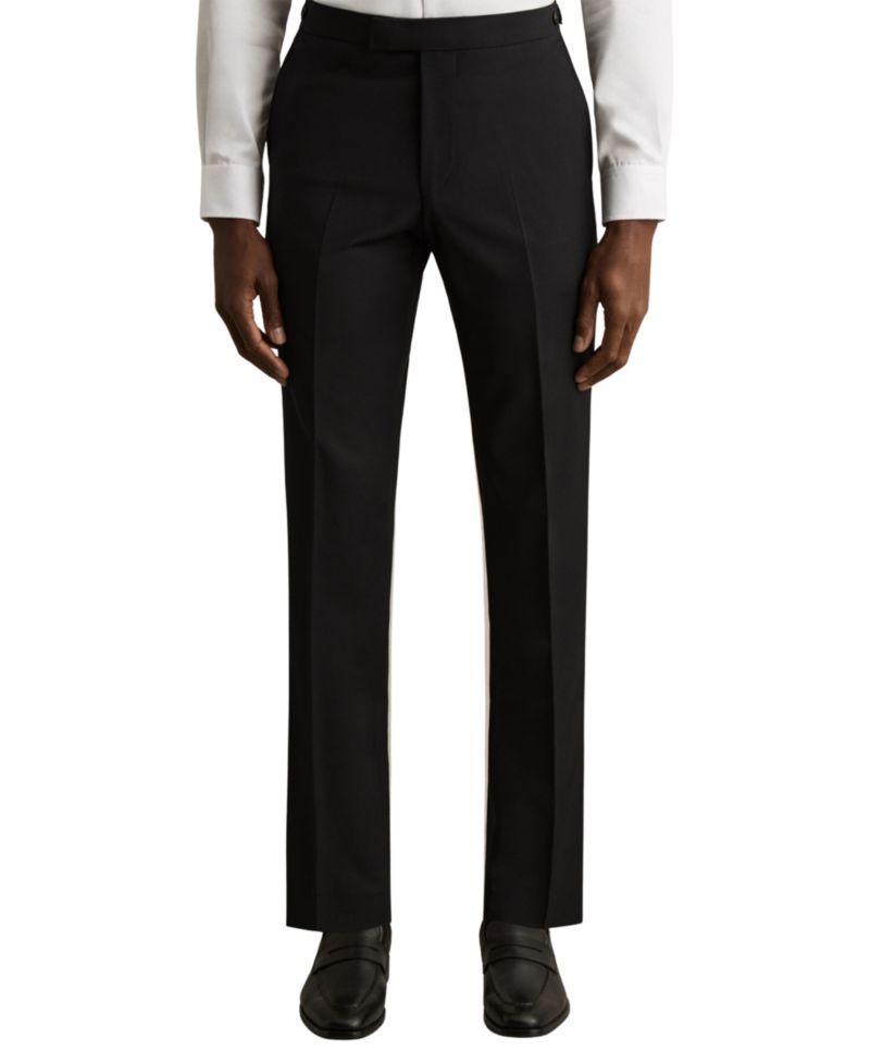 Men's Promise Tailored-Fit Wool-Blend Suit Pants