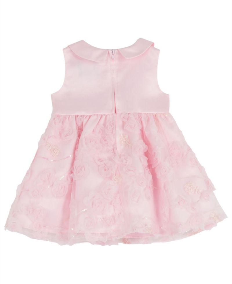 Baby Girls' Floral Soutache Dress