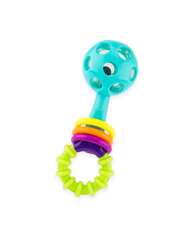 Sassy My First Rattles Newborn Gift Set, 3 Soft and Flexible Rattles