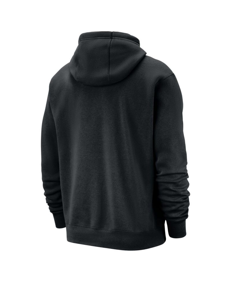 Men's Black Miami Heat Courtside Club Pullover Hoodie