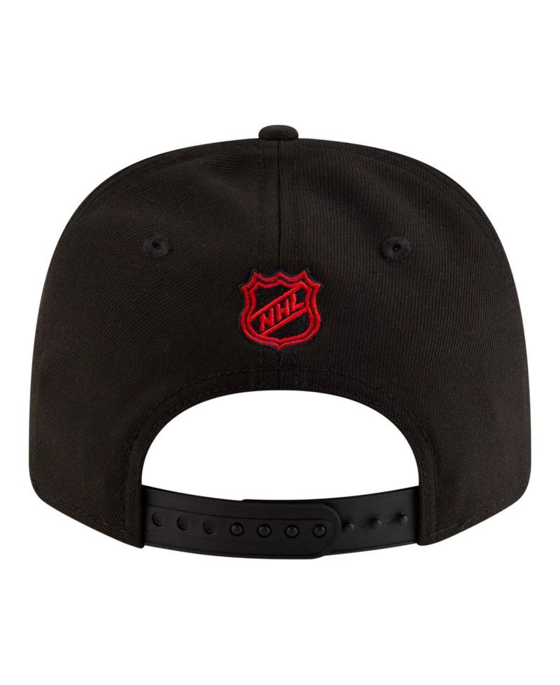 Men's Black Buffalo Sabres 9SEVENTY Stretch-Snap Adjustable Hat