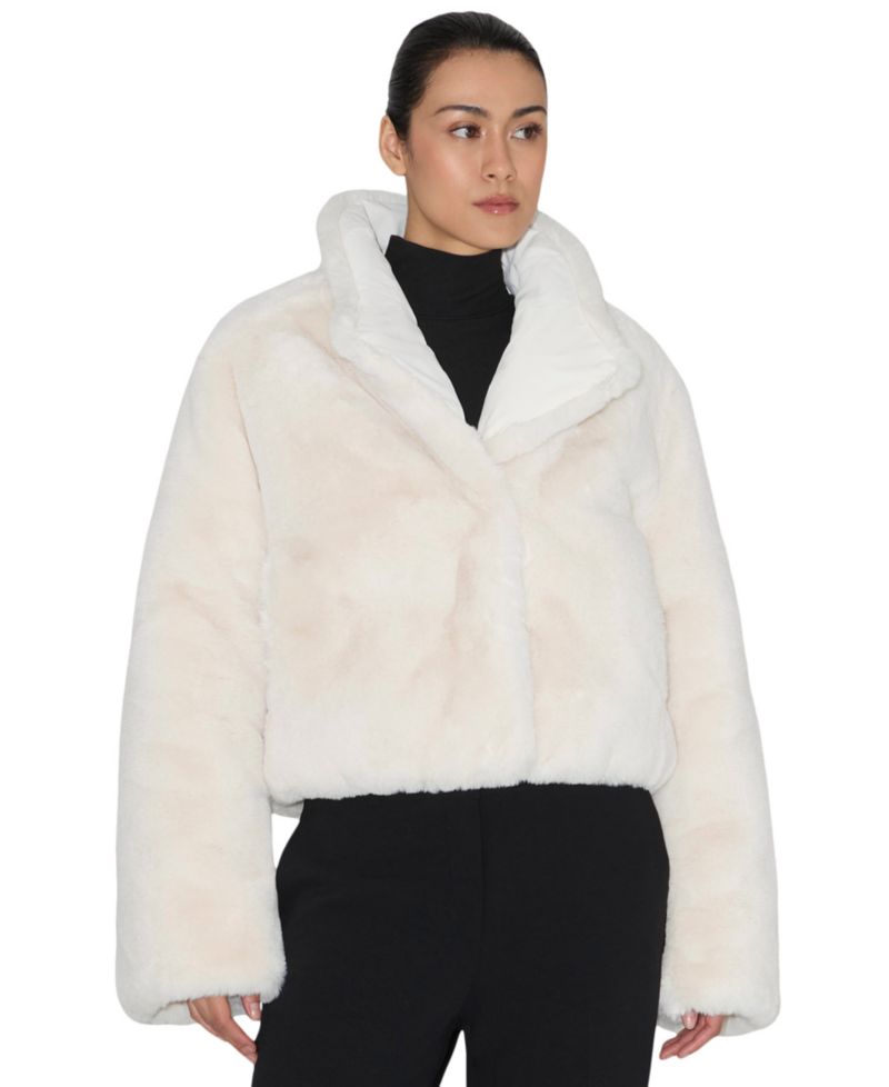 Women's Adair Reversible Faux Fur Trim Puffer Jacket