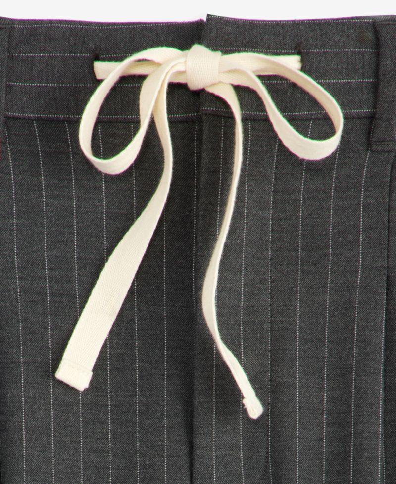 Women's High-Rise Pinstriped Wide-Leg Pants