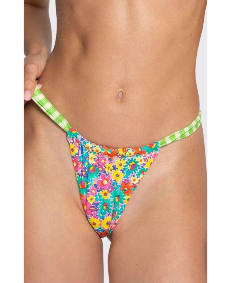 Women's Nia High-Rise Ruched Cheeky Bikini Bottom