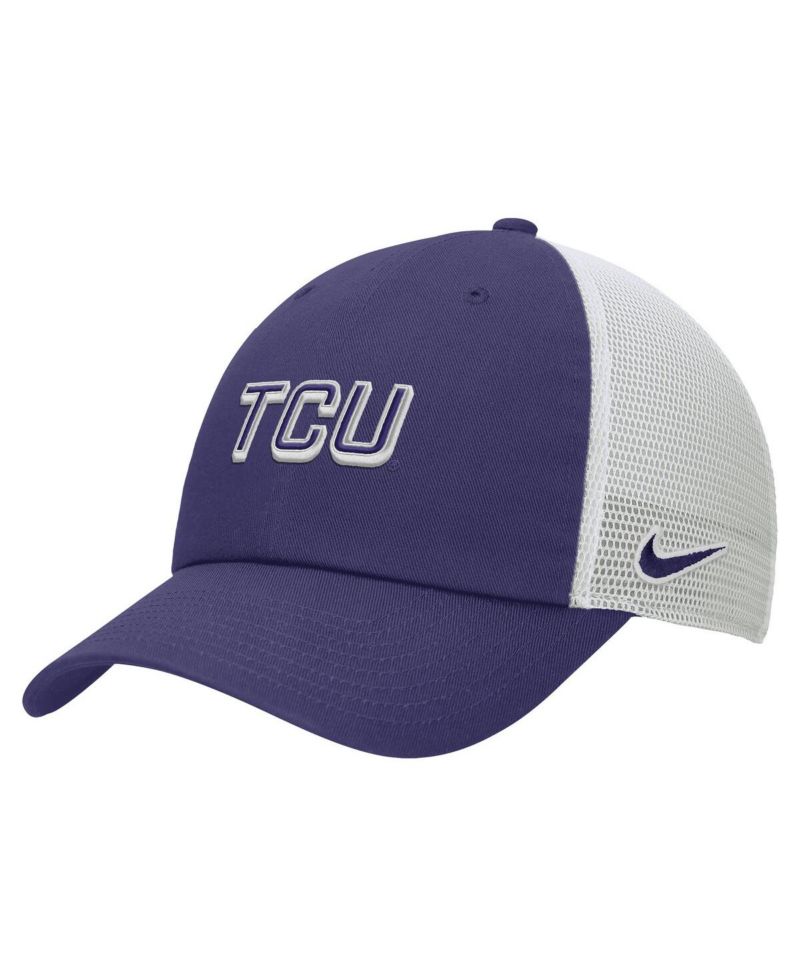 Men's Purple TCU Horned Frogs On-Field Club Adjustable Trucker Hat