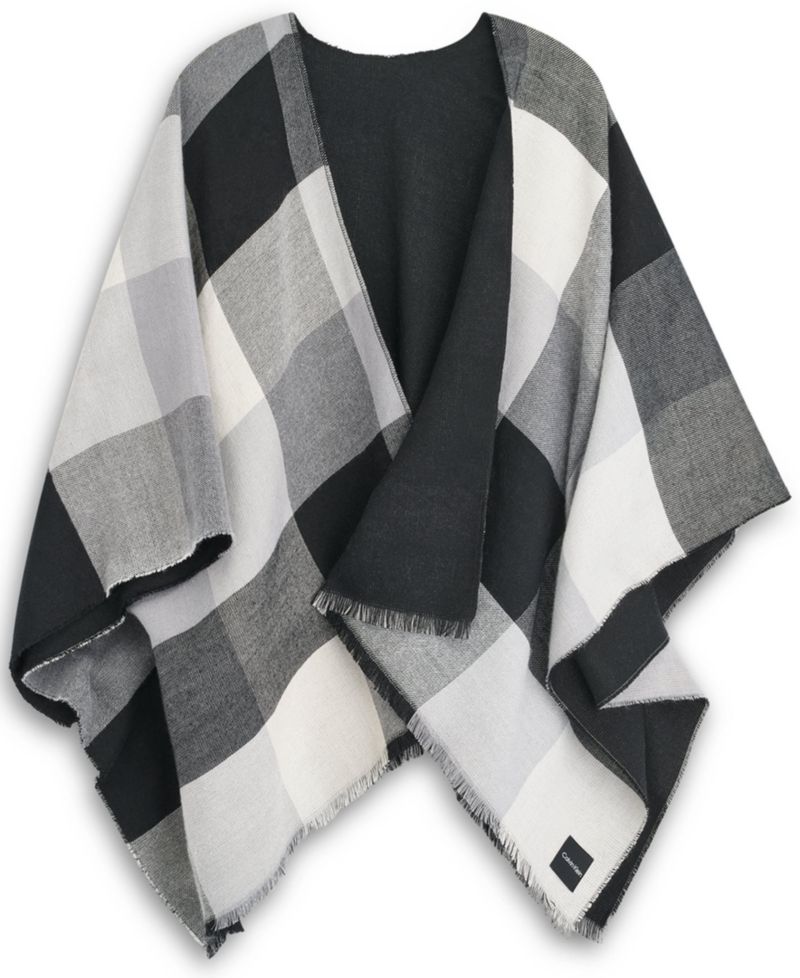Reversible Buffalo Plaid Ruana