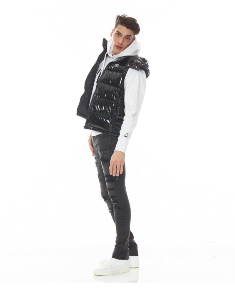 Men's Strat Super-Skinny Distressed Low Rise Jeans