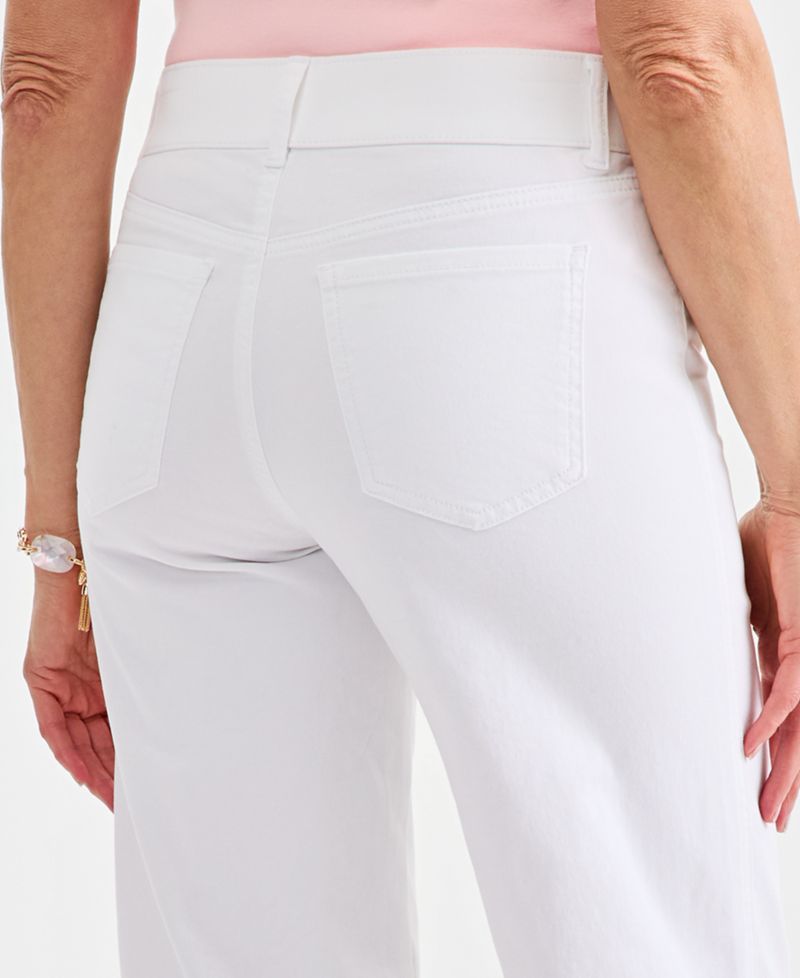 Women's High Rise Pull-On Cropped Jeans