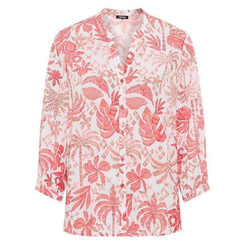 Women's Ornamental Botanic Print Tunic Shirt