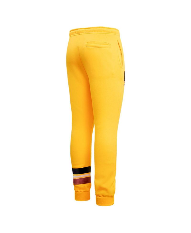 Men's Yellow Looney Tunes Taz Varsity Joggers