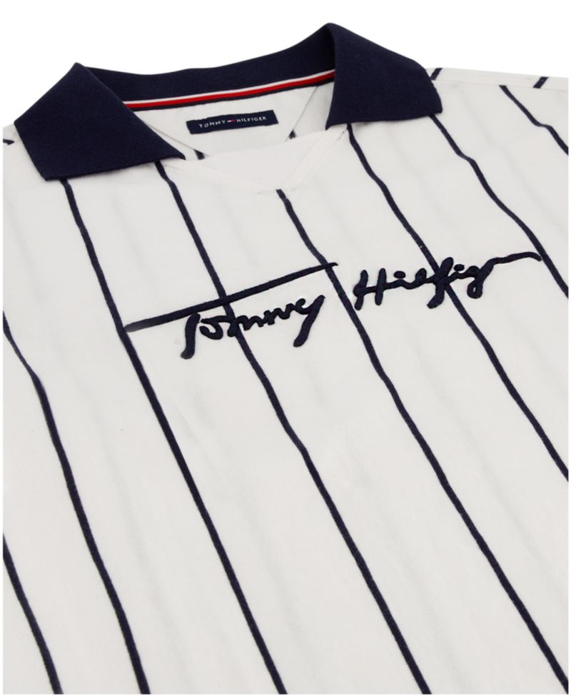 Boys' 2T-7 Stadium Ribbed Johnny Collar Shirt