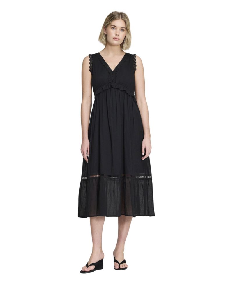 Women's Myriam Cotton A-Line Tiered Midi Dress