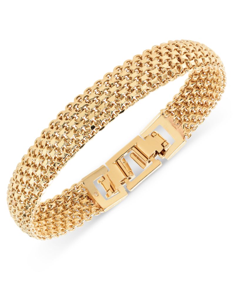 Linked Mesh Multi-Row Flex Bracelet
