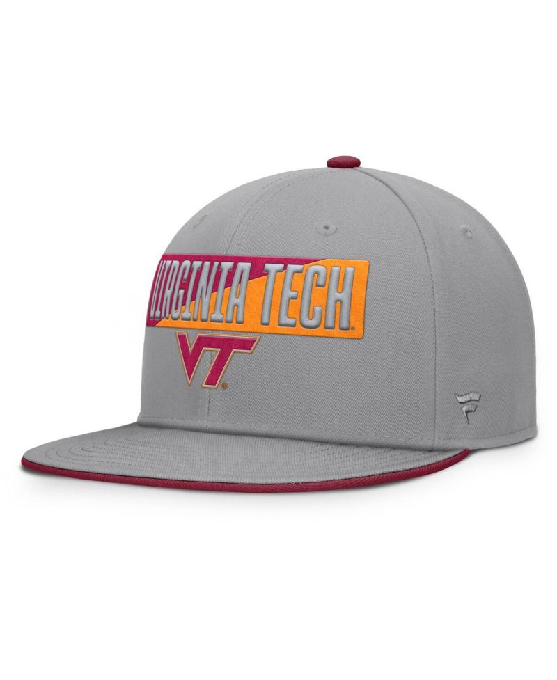 Men's Gray Virginia Tech Hokies Duo Snapback Hat