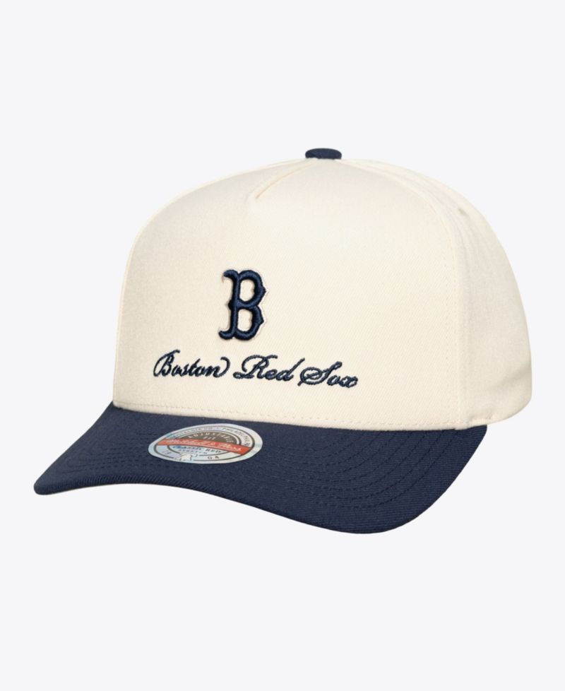 Men's Cream/Navy Boston Red Sox Flawless Stretch-Snapback Hat