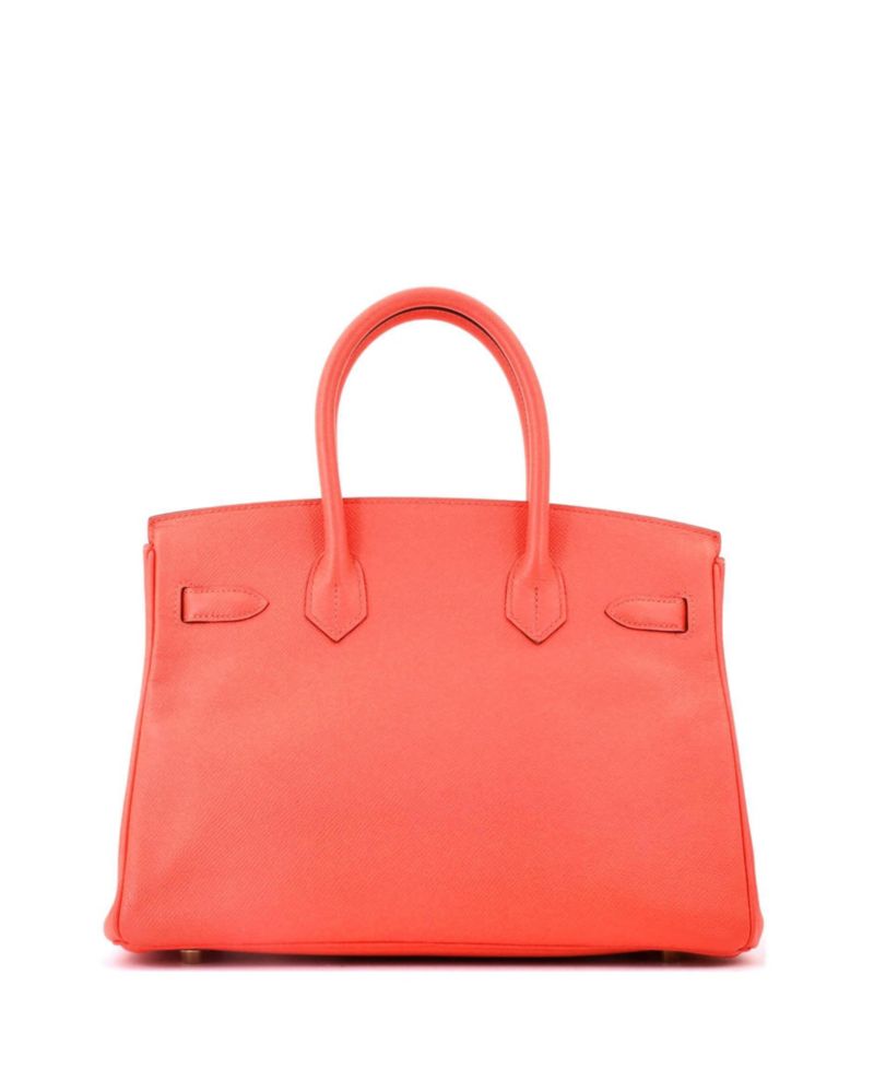 Birkin 30 Handbag Red Epsom with Gold Hardware